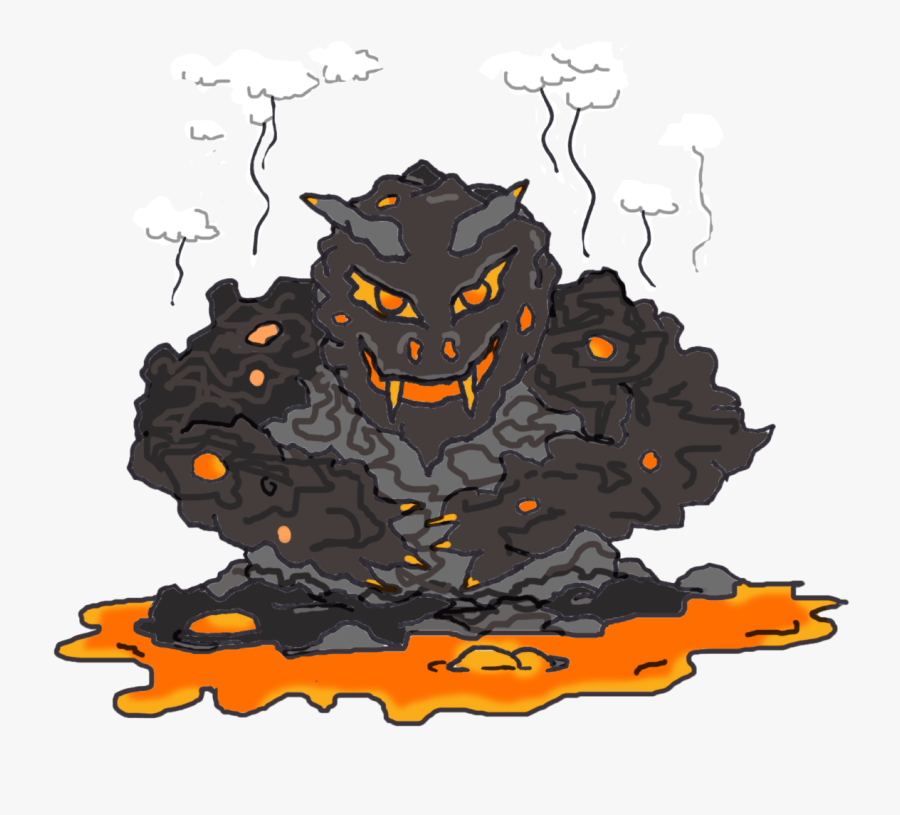 A Lava Monster - Illustration, Transparent Clipart