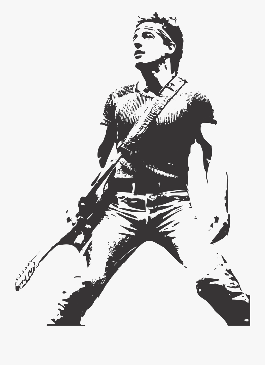 Bruce Springsteen T-shirt - Bruce Springsteen Poster, Transparent Clipart