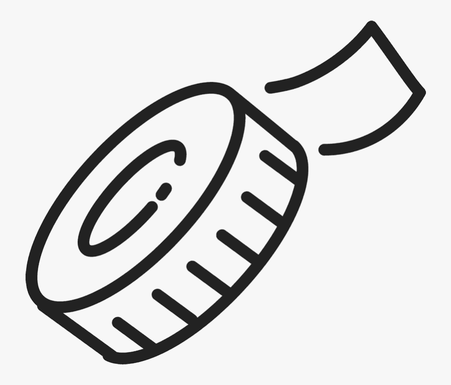 Transparent Tape Measure Clipart Black And White - Clip Art, Transparent Clipart