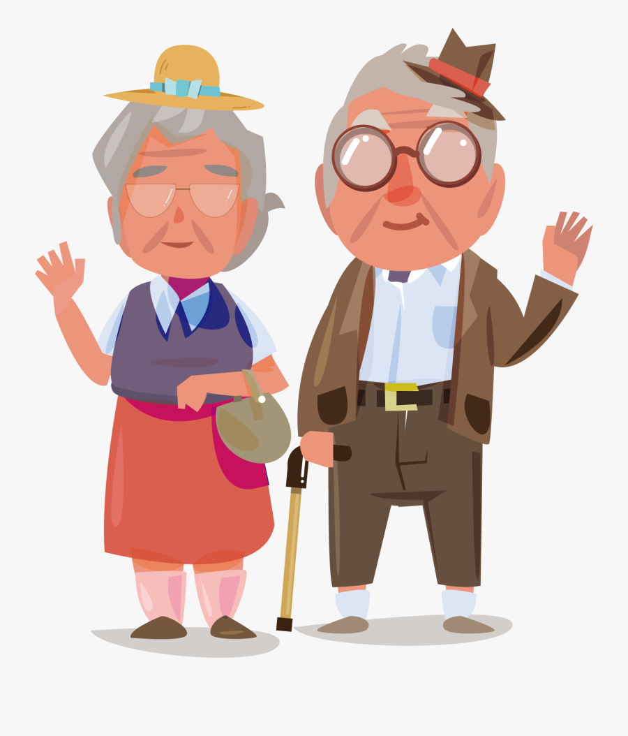 Transparent Old Couple Clipart - Old Age Images Free, Transparent Clipart