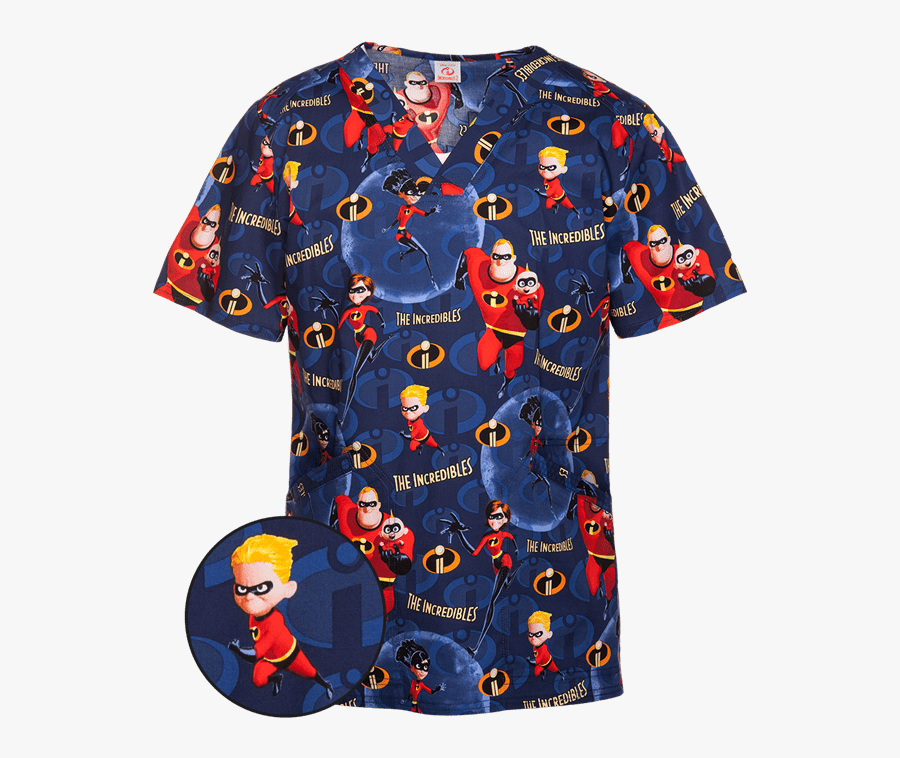Incredibles Scrub Top - Incredibles 2 Scrub, Transparent Clipart