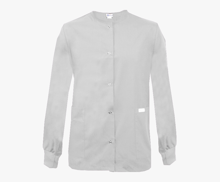Scrub Warm Up Jacket - Chemise Blanche Manche Longue Homme, Transparent Clipart