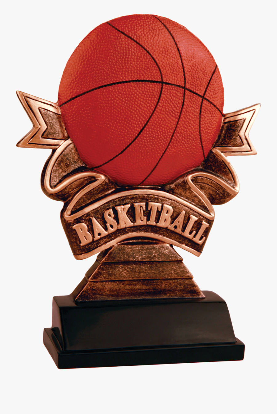 Basketball Clipart Spinning - Trophy, Transparent Clipart