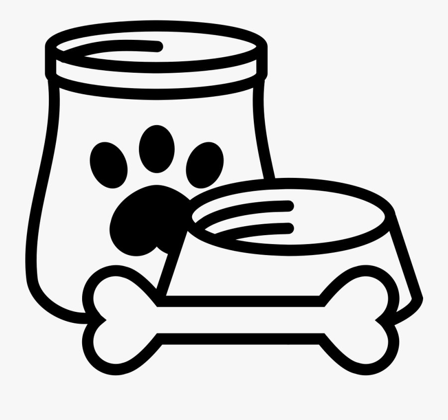 Dog Food And Bone Comments - Dog Food Icon Png, Transparent Clipart