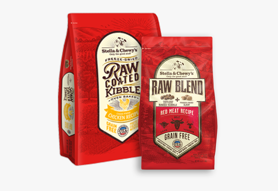 Raw Coated & Raw Blend Kibble Stella And Chewy Raw Blend , Free