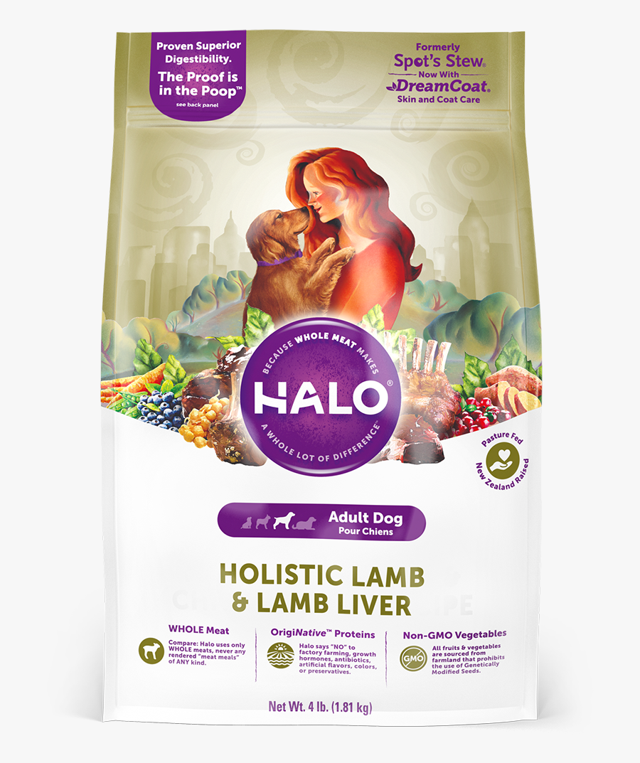 Transparent Dog Food Bowl Clipart - Halo Grain Free Dog Food, Transparent Clipart