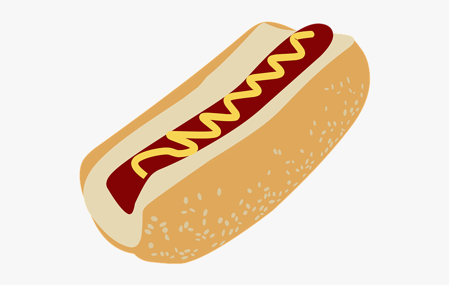 Hotdog Clipart Food Cookout - Hot Dog Illustration Png, Transparent Clipart