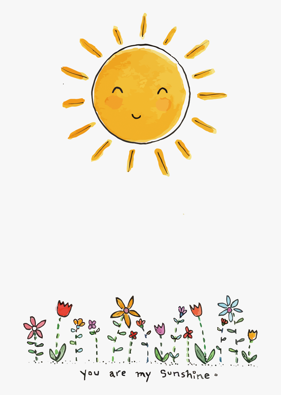 Clipart Sunshine Watercolor - Sunshine Drawing, Transparent Clipart