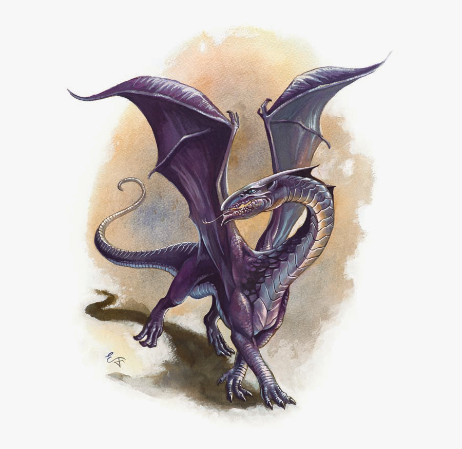 Clip Art Dragon Dungeons Dragons Fandom - Dungeons And Dragons Purple Dragon, Transparent Clipart
