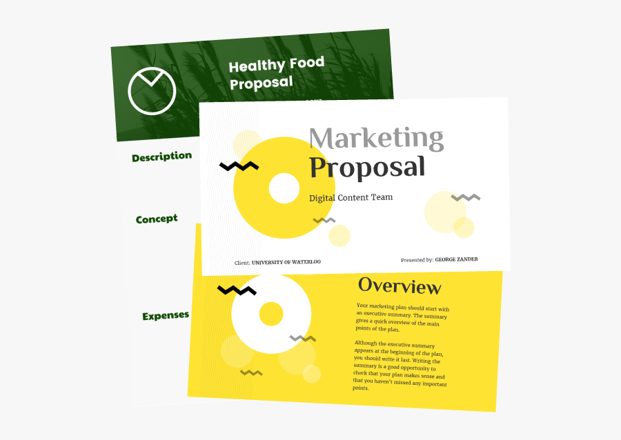 Clip Art Proposal Layouts - Circle, Transparent Clipart