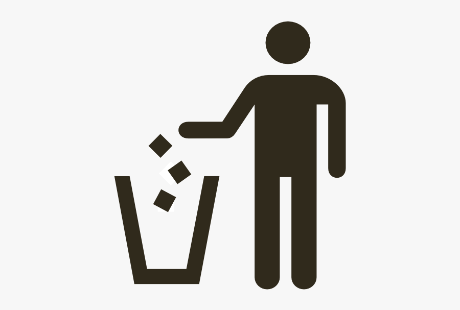 Litter - Clipart - Put In Trash Icon, Transparent Clipart