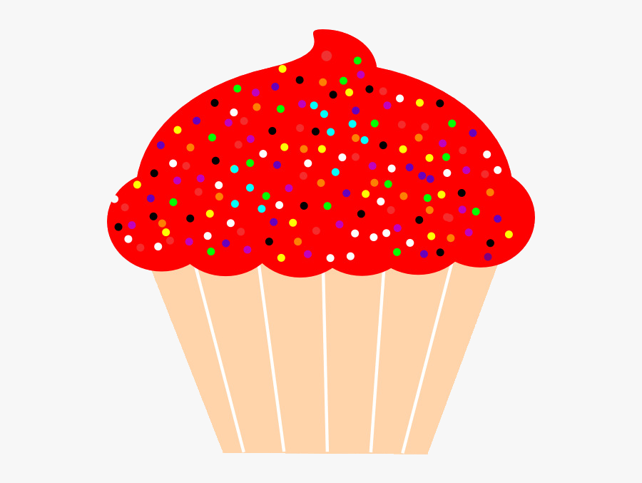 Sprinkles Ice Cream Cartoon Clipart Cupcake Design - Cupcake Clipart Transparent Background, Transparent Clipart