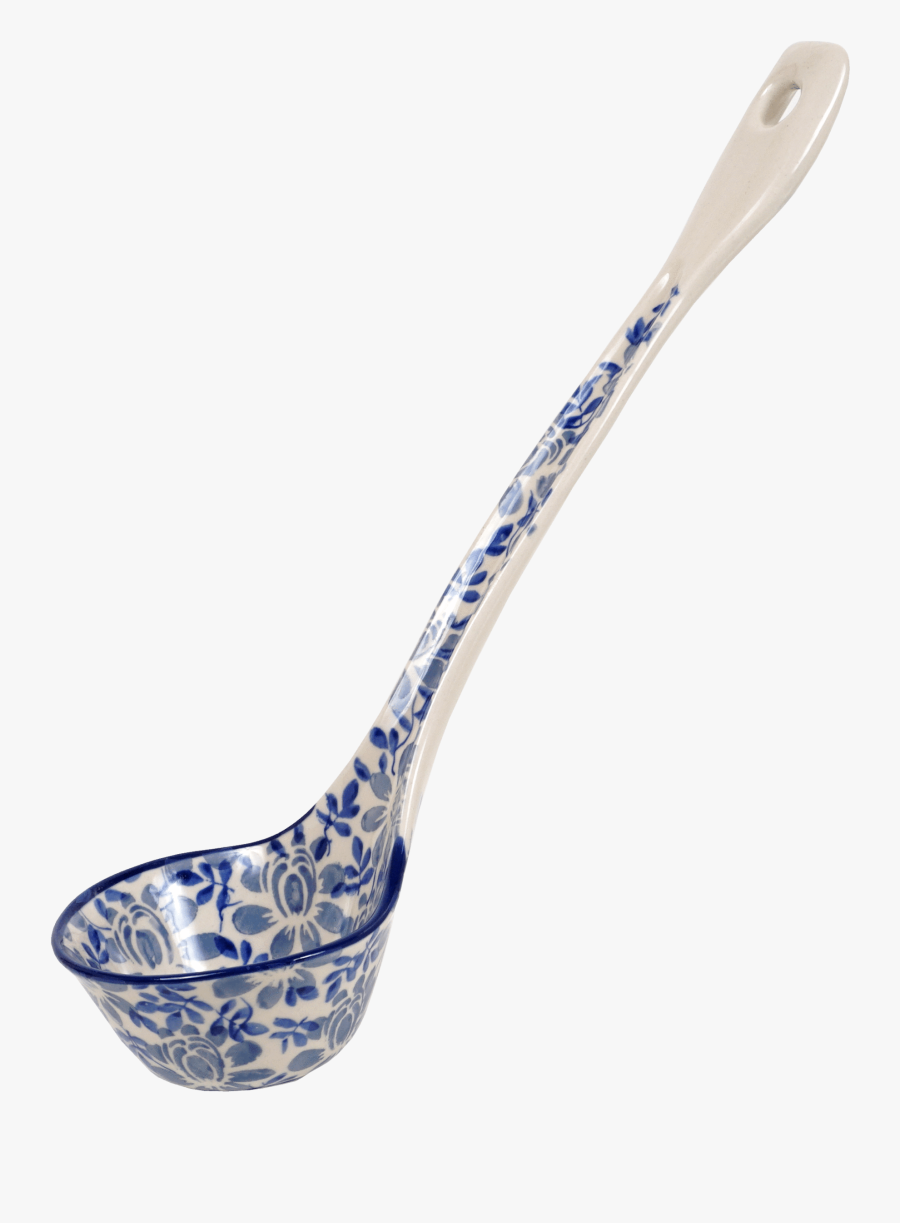 Transparent Soup Ladle Clipart - Blue And White Porcelain, Transparent Clipart