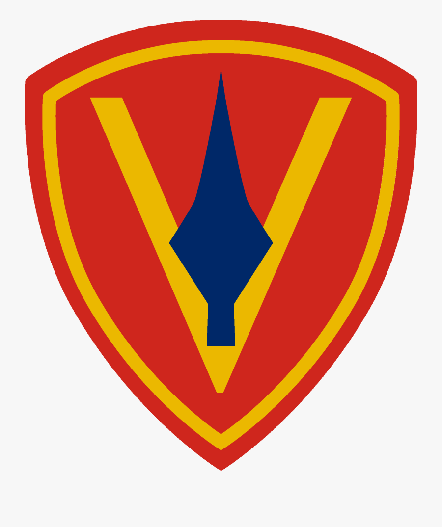 Transparent Usmc Clipart - 5th Marine Division Logo, Transparent Clipart