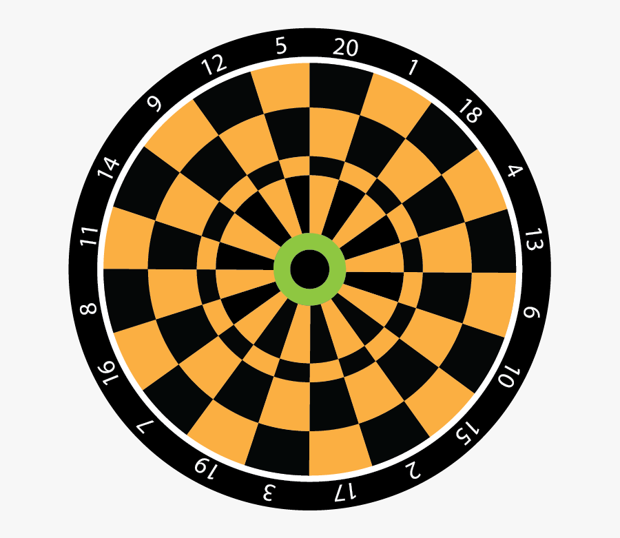 Transparent Dart Board Png - Dart Board Adobe Illustrator, Transparent Clipart