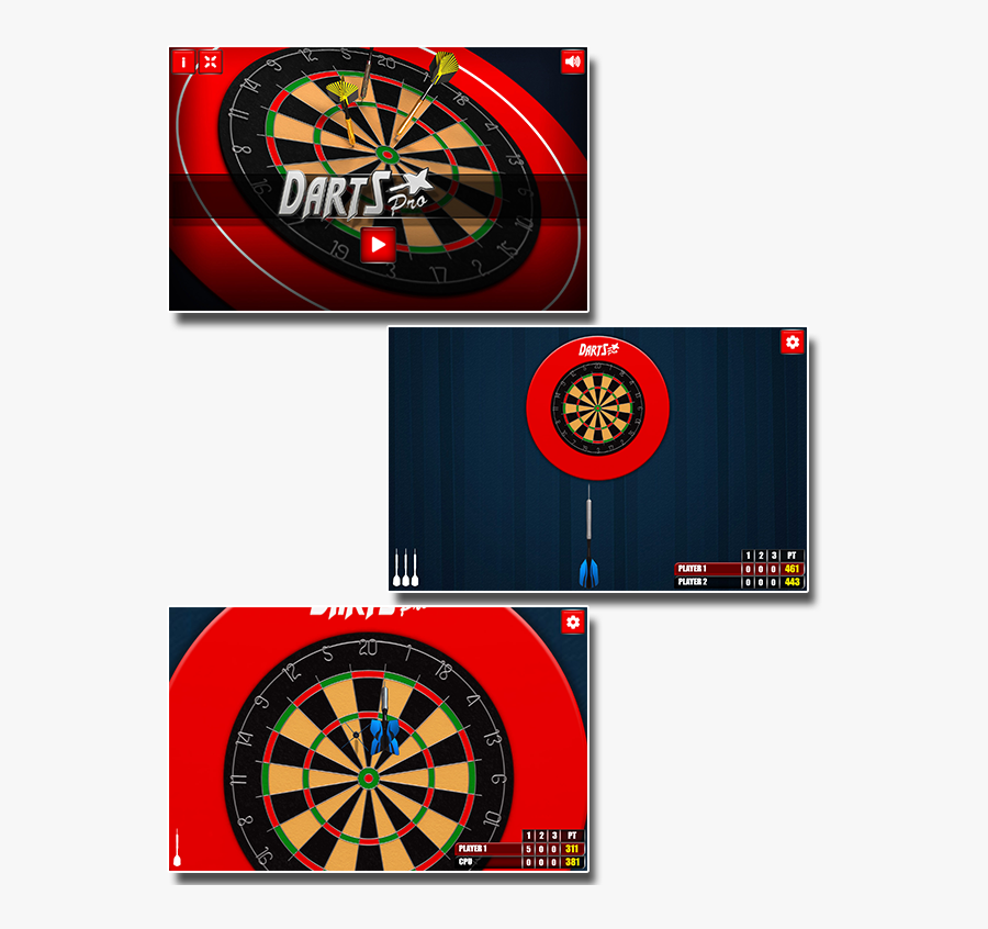 Dart Board, Transparent Clipart