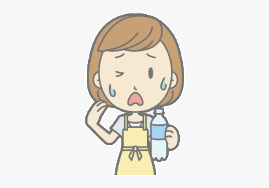 #hot #humid #sweat #thirsty - Hot Weather Clipart Hot, Transparent Clipart