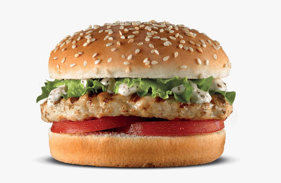 Rustlers Flame Grilled Chicken Sandwich - Sesame Seed Bun Hamburger, Transparent Clipart