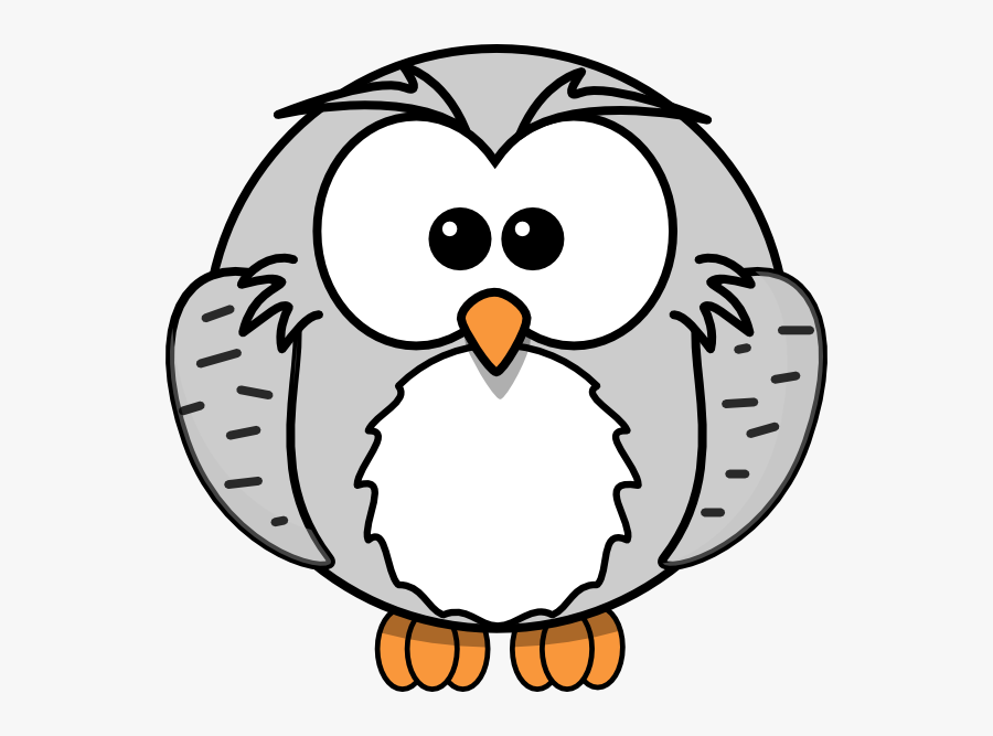 Gray Owl Cartoon Svg Clip Arts - Gray Owl Cartoon, Transparent Clipart