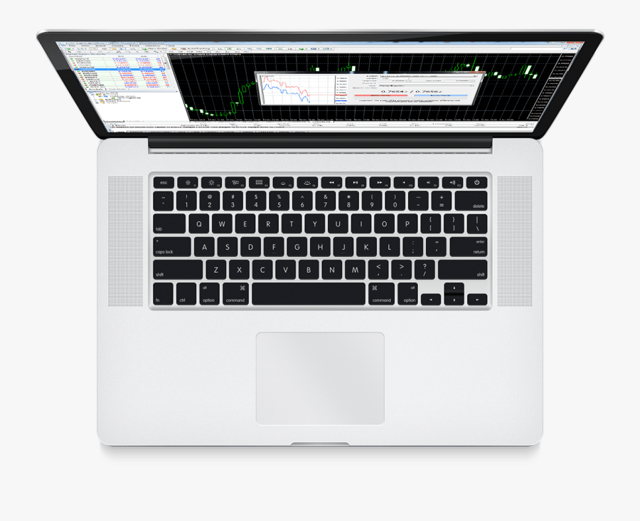 Transparent Office Clipart For Mac - Laptop From Top Png, Transparent Clipart