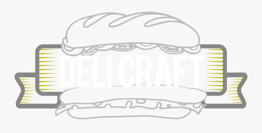 Deli Craft - Sandwiches Black And White, Transparent Clipart