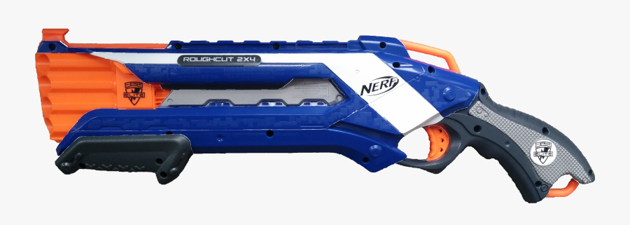 Nerf N-strike Elite Rough Cut Blaster Nerf Blaster - Nerf Gun Transparent Background, Transparent Clipart