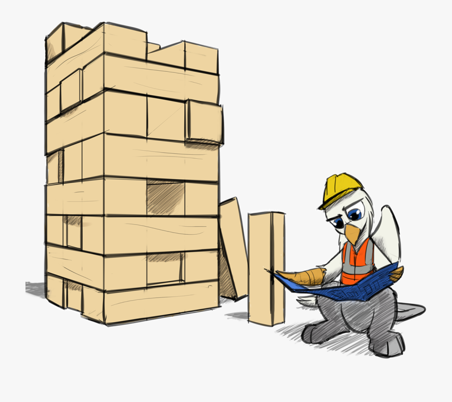 Jenga Cartoon, Transparent Clipart