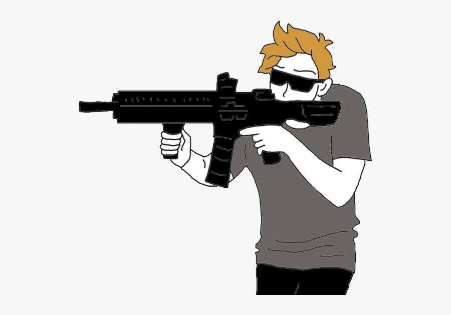 Gunfire Effect Png - Hand Holding Assault Rifle Transparent, Transparent Clipart