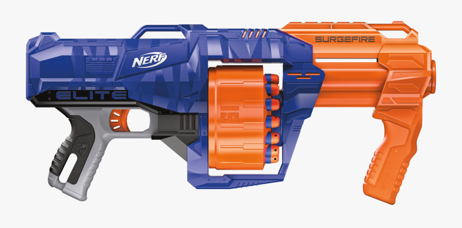News Spring Blasters Official - Nerf Gun Elite Surgefire, Transparent Clipart