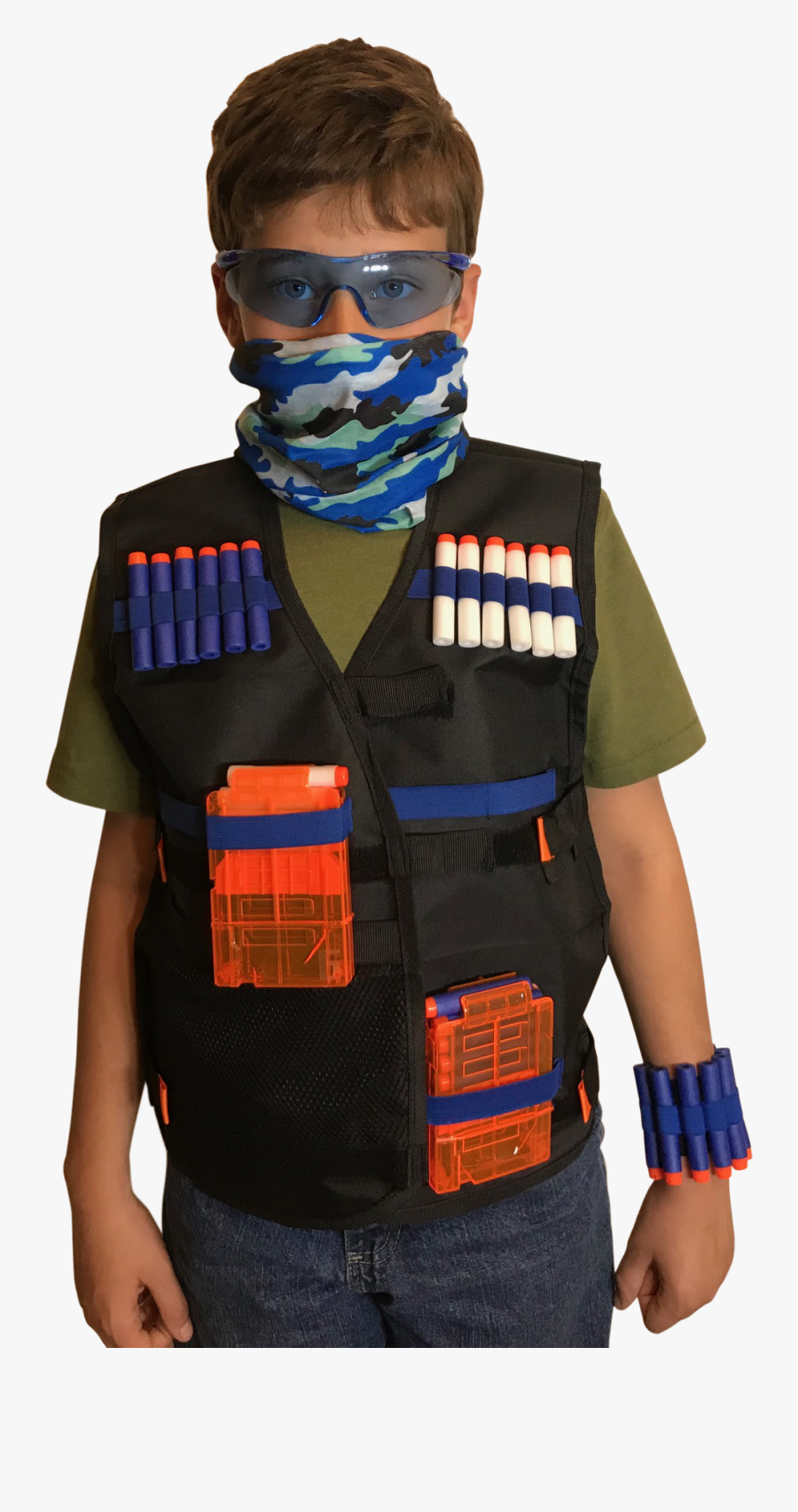 Tactical Vest Kit For Nerf Guns N-strike Elite Series - Nerf Tactical Vest Png, Transparent Clipart