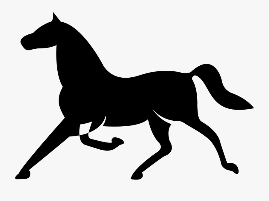 Transparent Running Horse Clipart - Horse Running Shape Transparent Background, Transparent Clipart