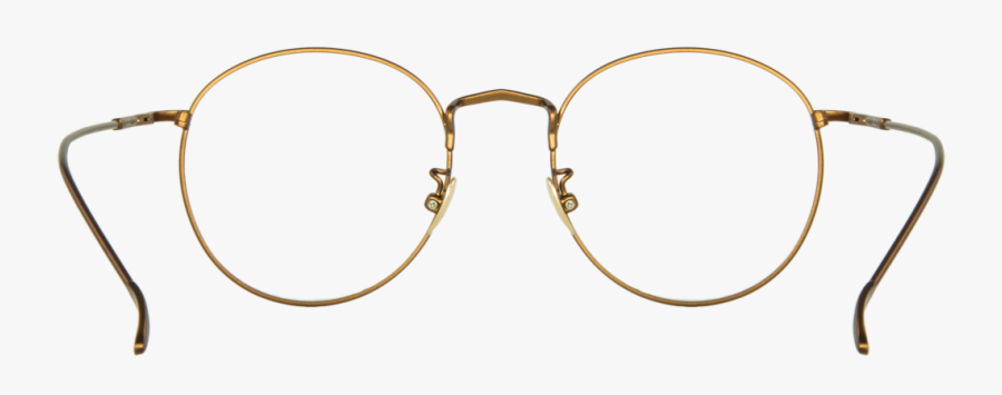 Brown Copper Frame Goggles Thin Glasses Clipart - Circle, Transparent Clipart