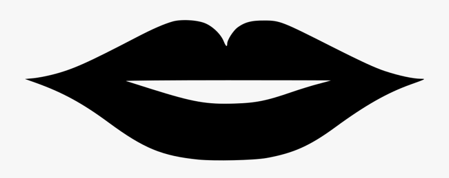 Thin Lip Svg , Transparent Cartoons - Lips Png Black, Transparent Clipart