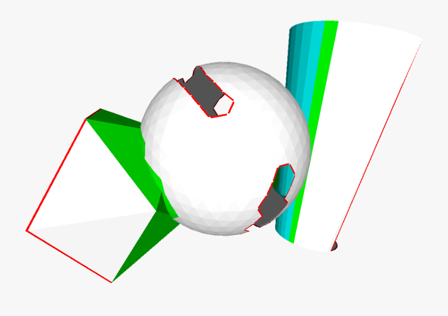 Color Coded Thin Walls , Self Intersecting Surfaces - Graphic Design, Transparent Clipart