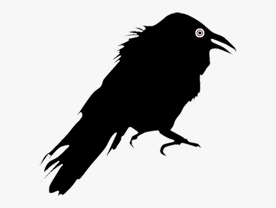 #freetoedit #sticker #raven #crow #halloween #black - Crow Silhouette Clip Art, Transparent Clipart