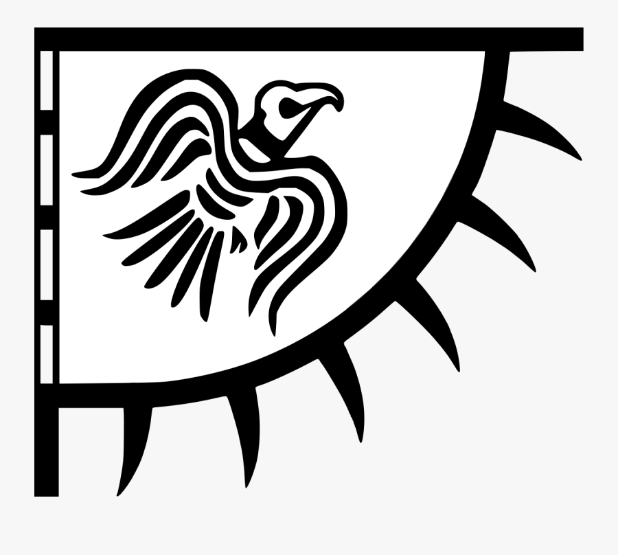 Raven Banner, Transparent Clipart