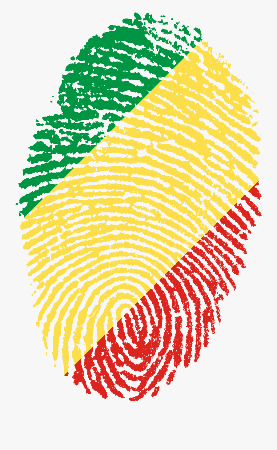 Congo Flag Fingerprint Country - Challenges Of Digital India, Transparent Clipart