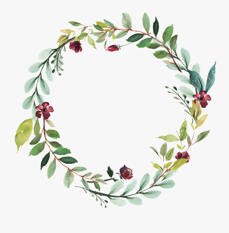 Watercolor Leaf Vector Clipart , Png Download - Watercolor Flower Frame Png, Transparent Clipart