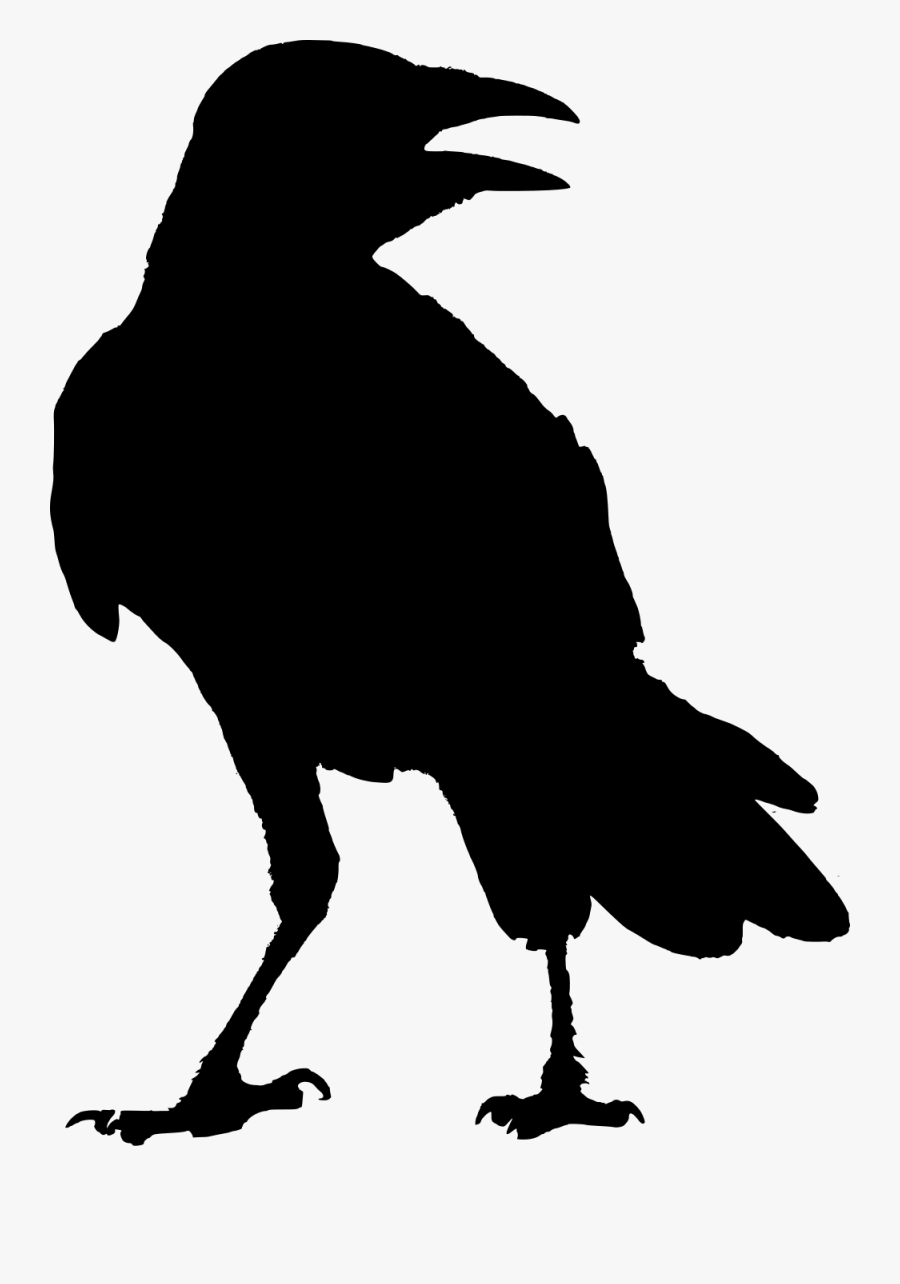 Clip Art The Raven G Whitcoe - Raven Silhouette Png, Transparent Clipart