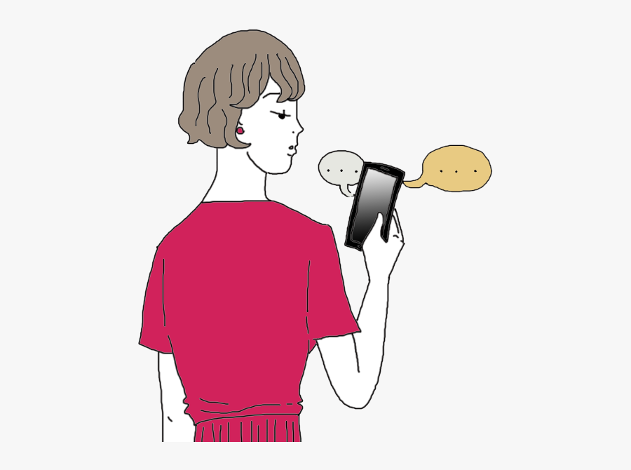 Text Messaging - Cartoon, Transparent Clipart