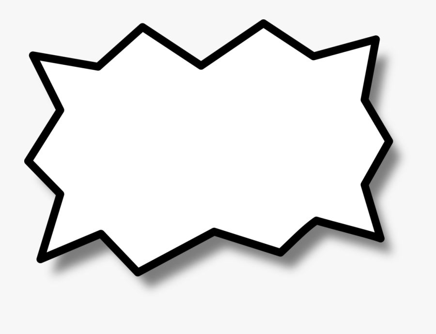 Triangle,symmetry,area - Pointy Speech Bubble Transparent, Transparent Clipart
