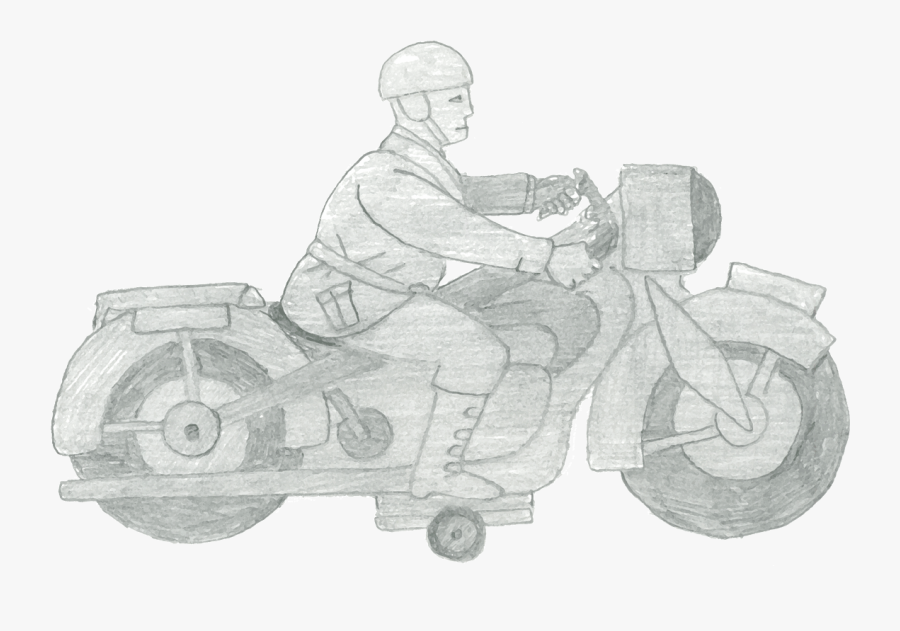 Toy Motorcycle Rider - Sidecar, Transparent Clipart