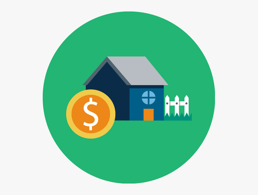 Home Clipart Public Housing - Circle, Transparent Clipart