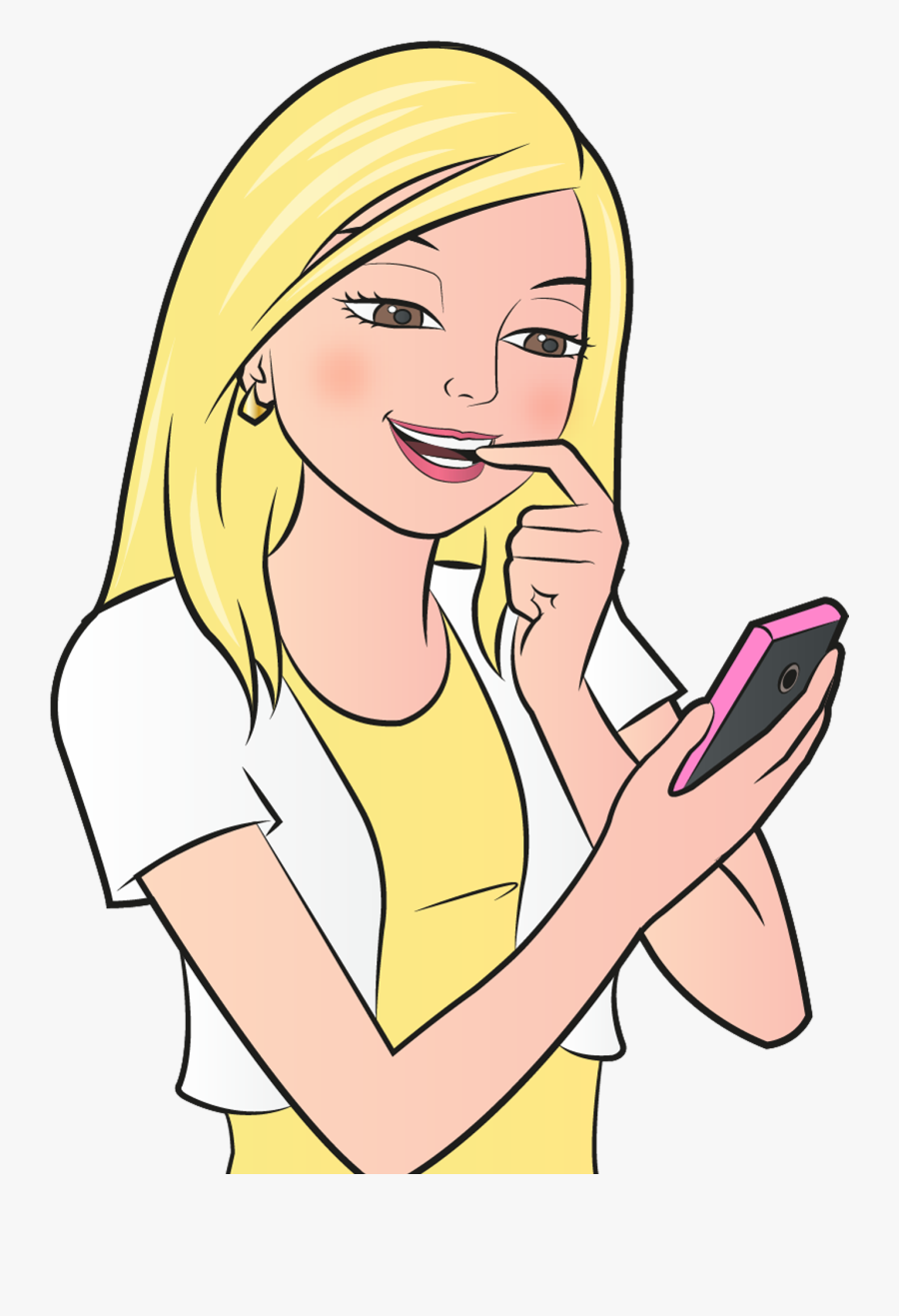 Whipping Pics - Send Text Messages Cartoon, Transparent Clipart