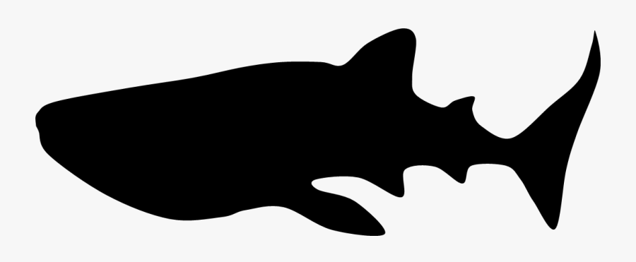 Silhouette Whale Shark Clip Art - Whale Shark Vector Silhouette, Transparent Clipart