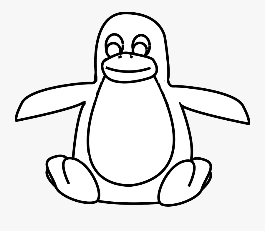 Sketsa Gambar Hewan Pinguin, Transparent Clipart