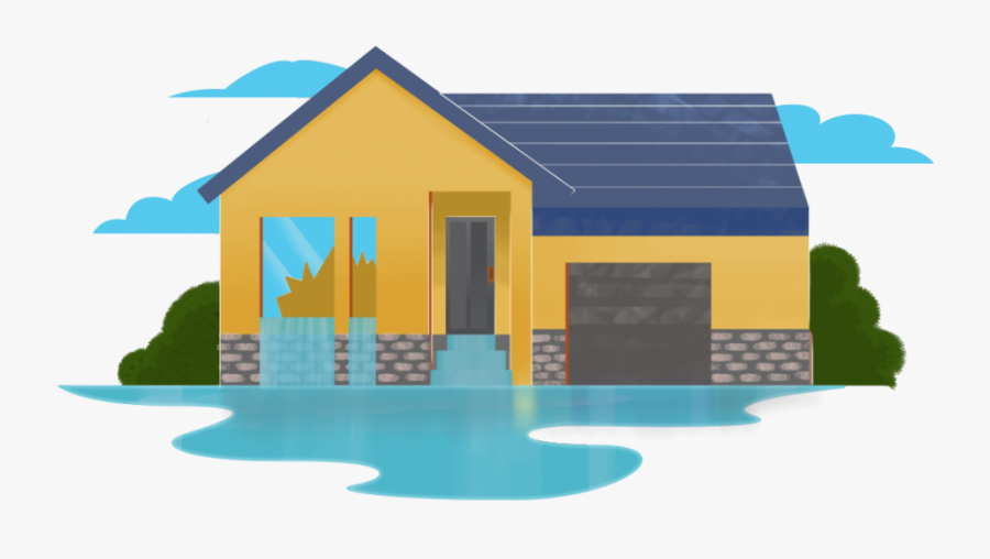 House Flood - House, Transparent Clipart