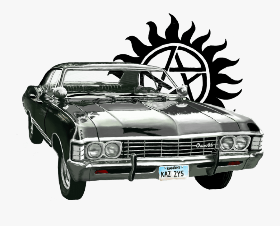 Impala Clipart Supernatural - Anti Possession Symbol Gif, Transparent Clipart