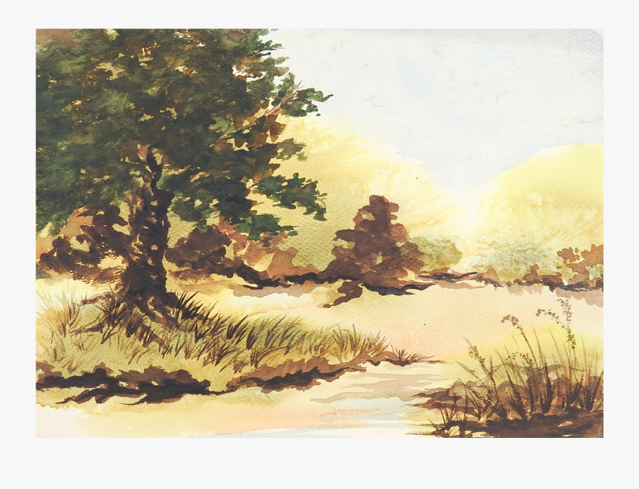 Svg Black And White Download Plein Air Watercolor Chairish - Visual Arts, Transparent Clipart