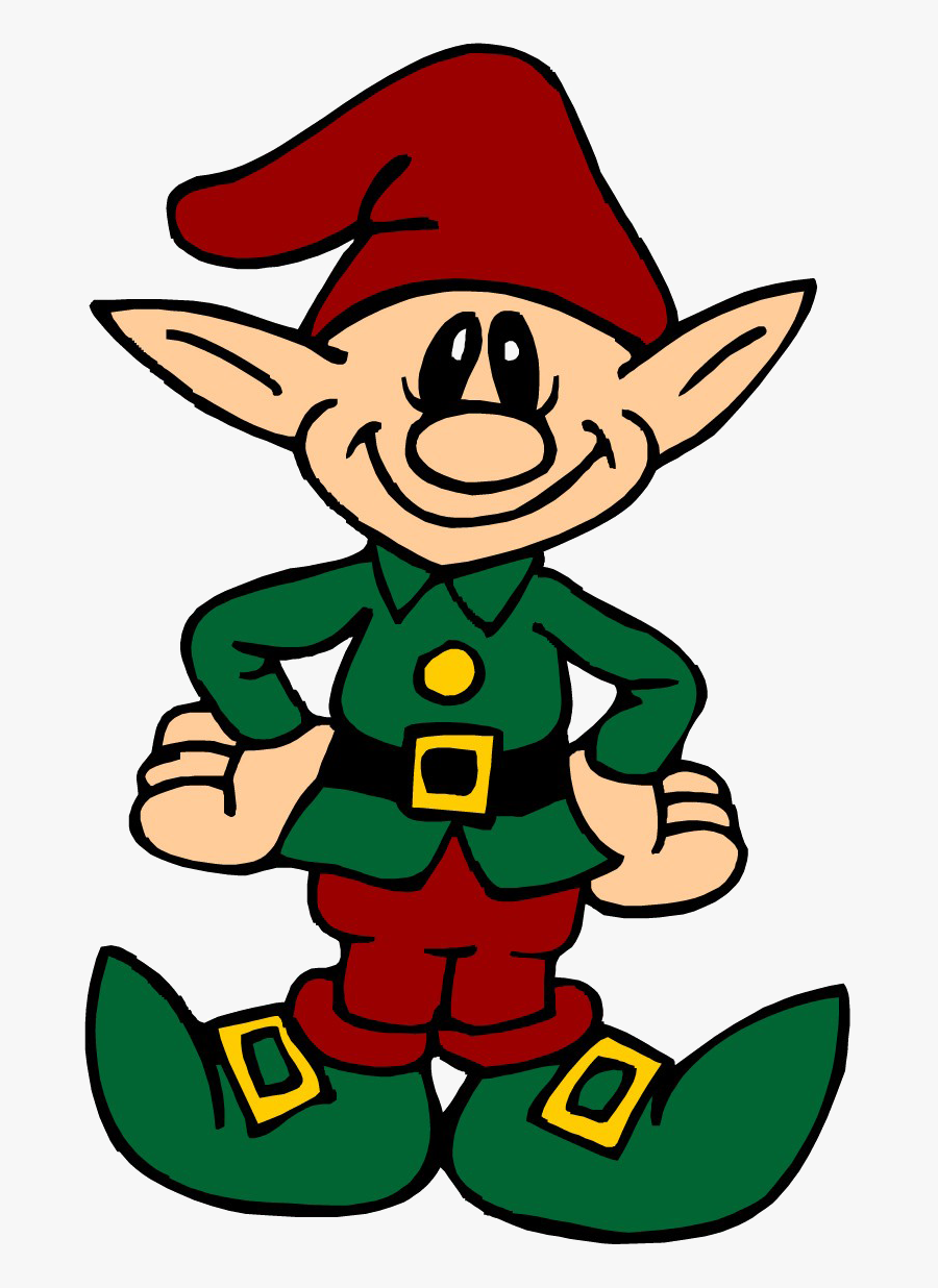 Elf - Elf Christmas Colouring Pages, Transparent Clipart